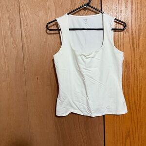 Express White Tank Top body contour tank